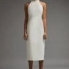 Coast Premium Halter Neck Midi Dress -Simply Feminine Shop acc01073 ivory xl