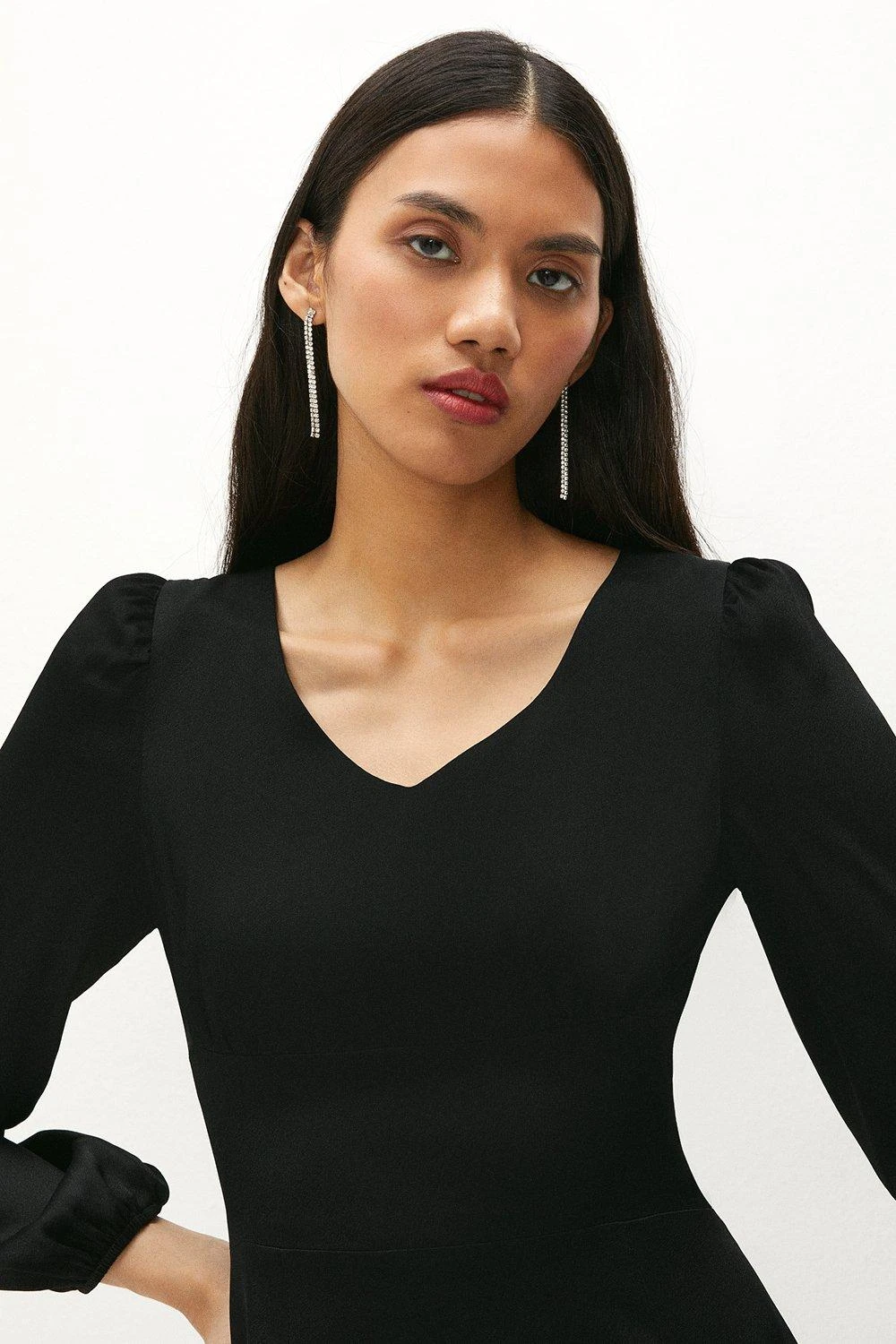 Coast Premium Puff Sleeve Satin Mini Dress 5 Coast Premium Puff Sleeve Satin Mini Dress - Image 3