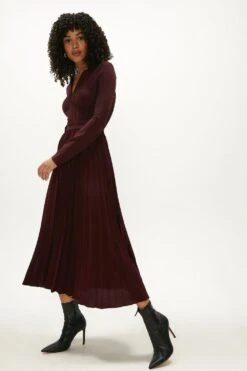 Coast Tab Detail Ponte Top Midi Dress