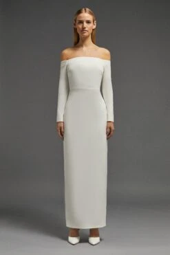 Coast Bardot Maxi Long Sleeve Dress