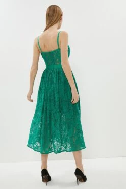 Coast Lace Bustier Midi Dress 8 Coast Lace Bustier Midi Dress -Simply Feminine Shop acc03070 green xl 2