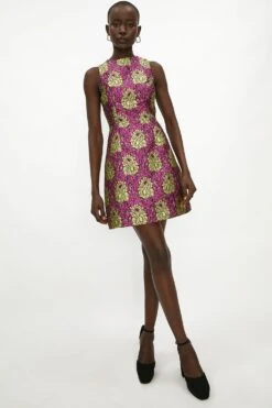 Coast Jacquard Mini Dress -Simply Feminine Shop acc03260 multi xl 2