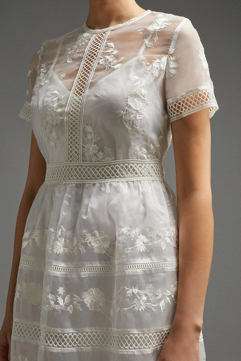 Coast Premium Embroidered Organza Midi Dress 7 Coast Premium Embroidered Organza Midi Dress - Image 5
