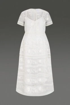 Coast Premium Embroidered Organza Mini Dress 11 Coast Premium Embroidered Organza Mini Dress -Simply Feminine Shop acc03505 ivory xl 3