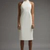 Coast Midi Dress With Statement Bow 2 Coast Midi Dress With Statement Bow -Simply Feminine Shop acc03520 ivory xl