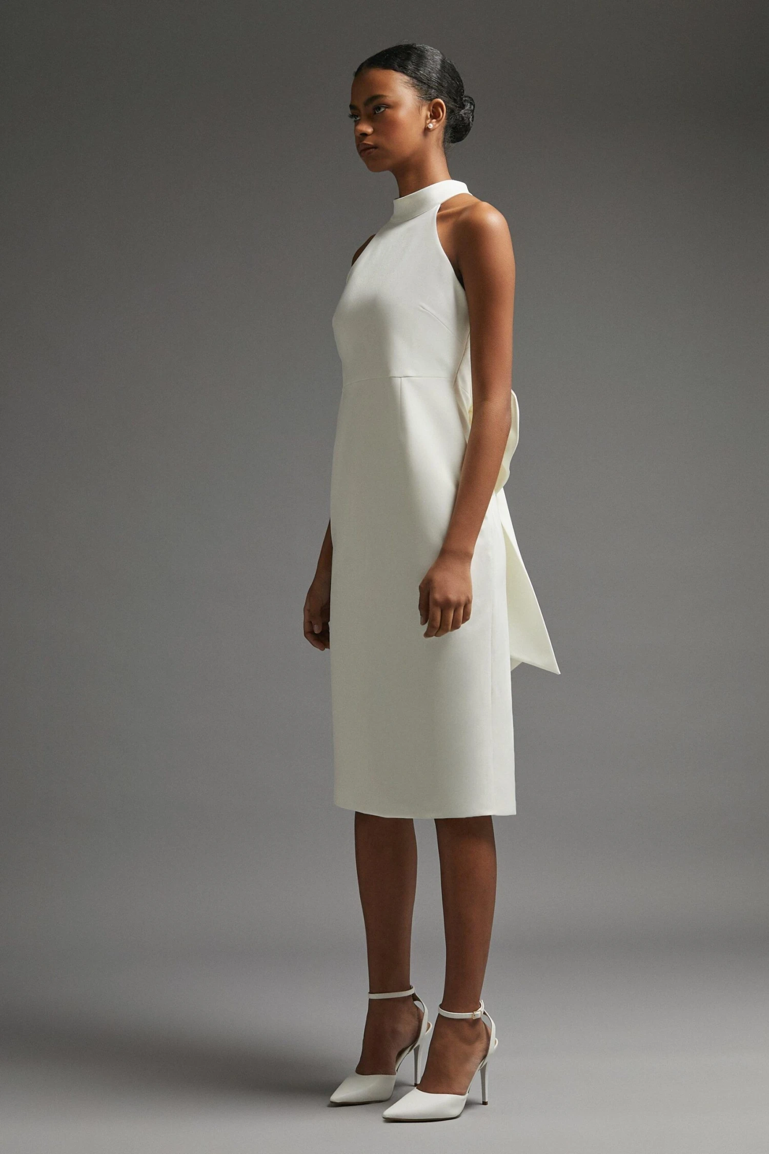 Coast Midi Dress With Statement Bow 4 Coast Midi Dress With Statement Bow - Image 2