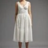 Coast Fitted Bodice Organza And Lace Dress -Simply Feminine Shop acc03592 ivory xl