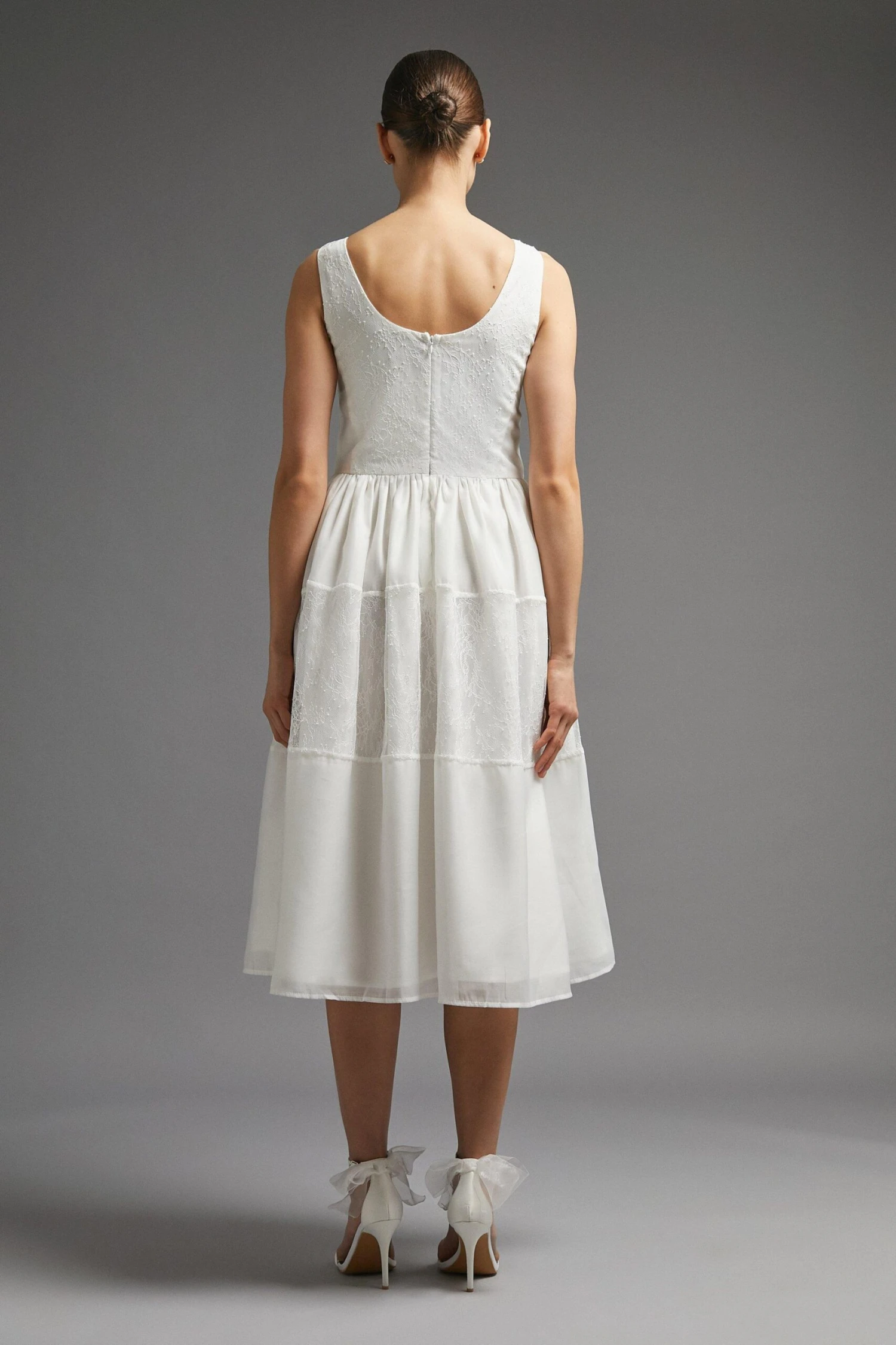 Coast Fitted Bodice Organza And Lace Dress 5 Coast Fitted Bodice Organza And Lace Dress - Image 3