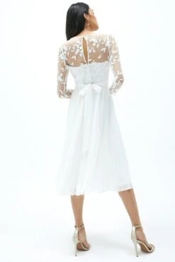 Coast Embroidered Long Sleeve Dress -Simply Feminine Shop acc95963 ivory xl 5