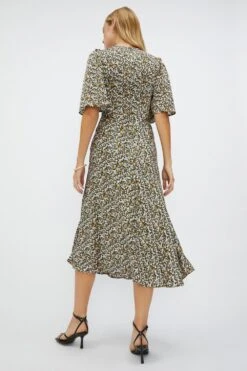 Coast V Neck Angel Sleeve Dress 8 Coast V Neck Angel Sleeve Dress -Simply Feminine Shop bcc00061 multi xl 2