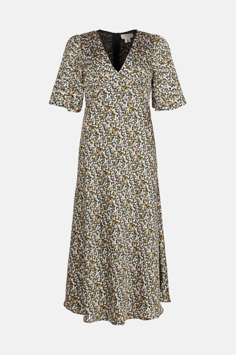 Coast V Neck Angel Sleeve Dress 4 Coast V Neck Angel Sleeve Dress - Image 2