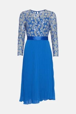 Coast Embroidered Long Sleeve Midi Dress 9 Coast Embroidered Long Sleeve Midi Dress -Simply Feminine Shop bcc00067 blue xl 3