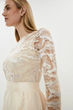 Coast Lace Long Sleeve Midi Dress 7 Coast Lace Long Sleeve Midi Dress -Simply Feminine Shop bcc00094 white xl 1