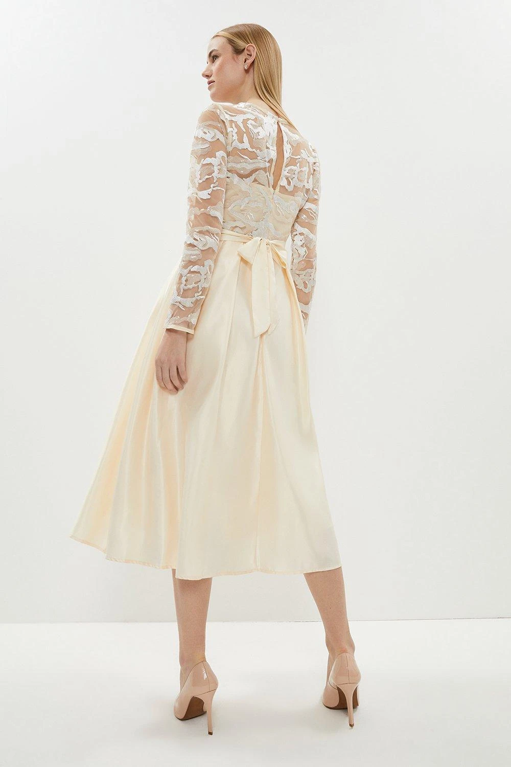 Coast Lace Long Sleeve Midi Dress 5 Coast Lace Long Sleeve Midi Dress - Image 3