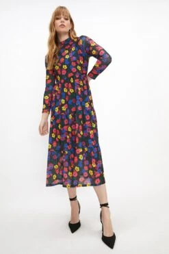 Coast Tiered Midi Dress