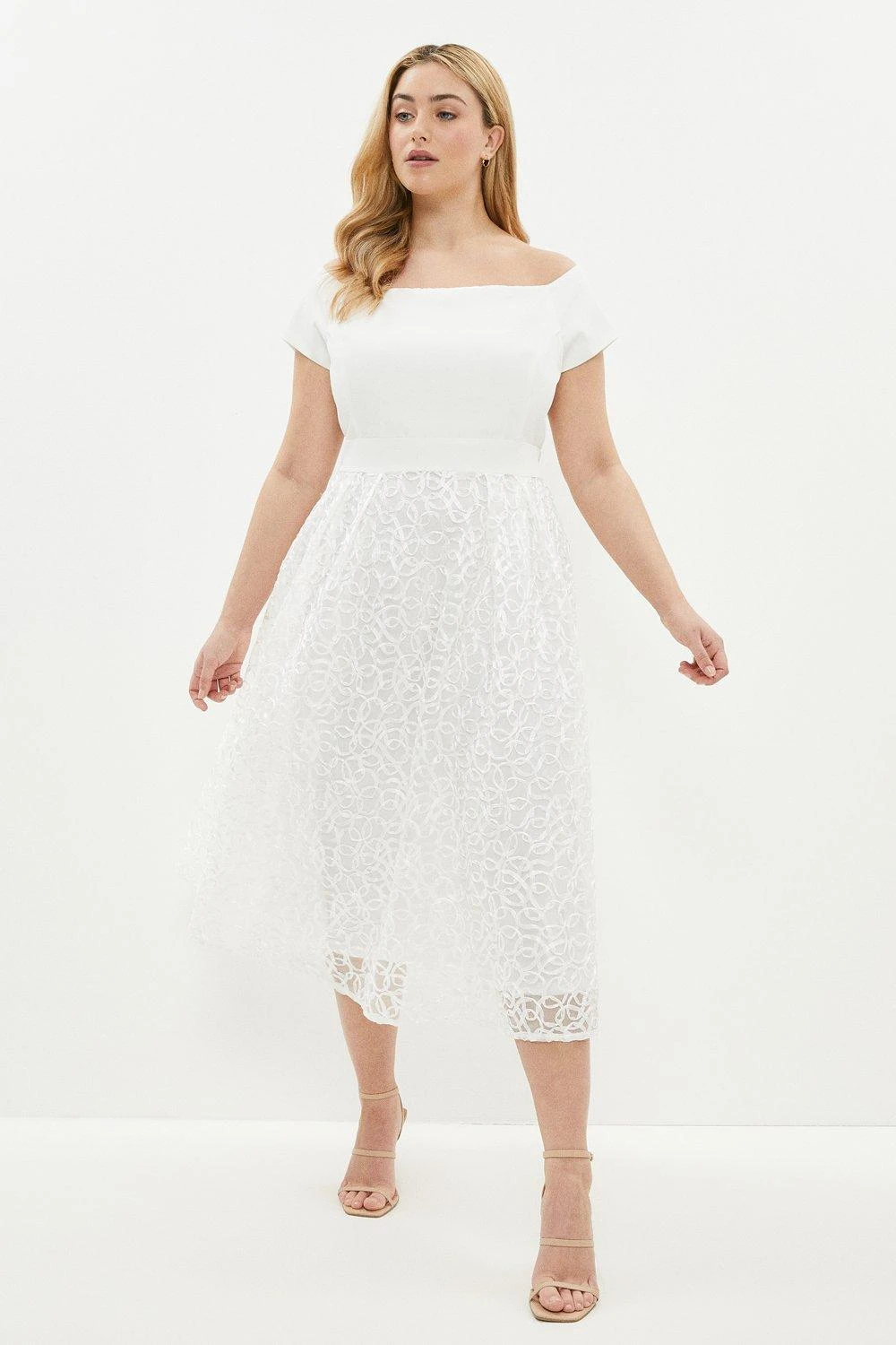 Coast Plus Size Embroidered Midi Dress 3 Coast Plus Size Embroidered Midi Dress