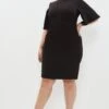 Coast Plus Size Flare Sleeve Ruche Waist Midi Dress 1 Coast Plus Size Flare Sleeve Ruche Waist Midi Dress -Simply Feminine Shop bcc00373 black xl