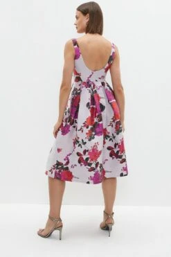 Coast Petite Full Skirt Midi Dress -Simply Feminine Shop bcc00434 pink xl 2