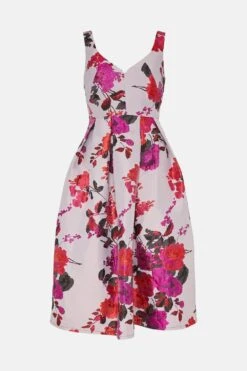 Coast Petite Full Skirt Midi Dress -Simply Feminine Shop bcc00434 pink xl 3