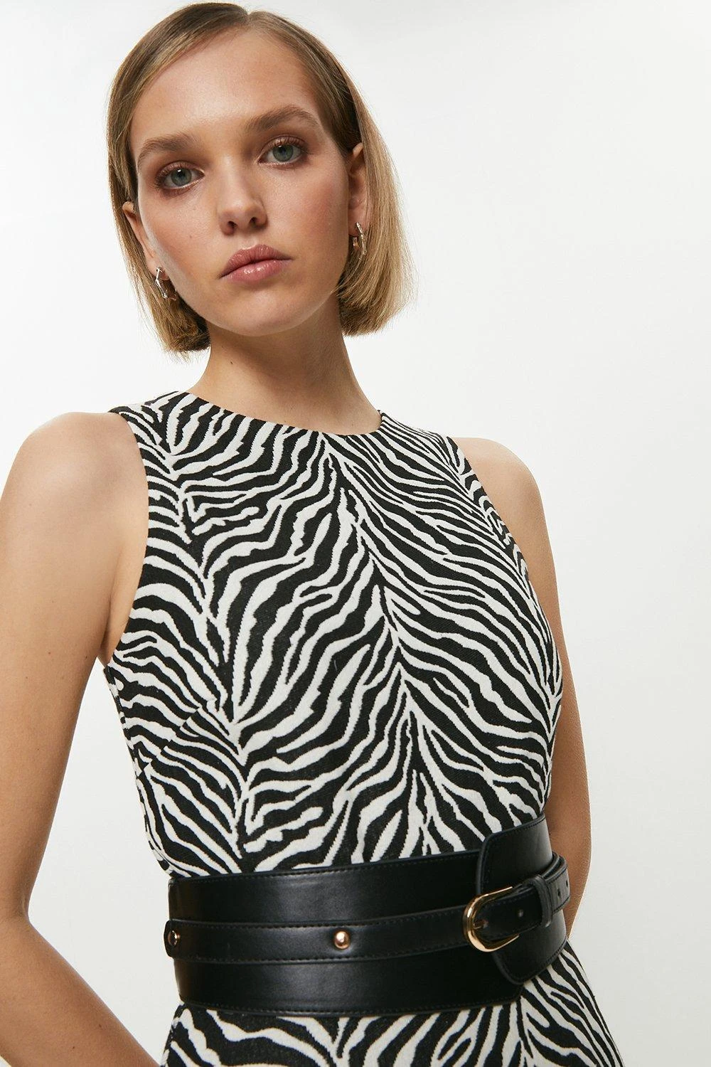 Coast Petite Belted Jacquard Dress 3 Coast Petite Belted Jacquard Dress