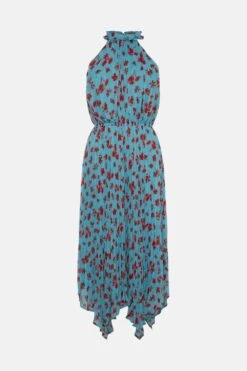 Coast Sleeveless Pleat Skirt Midaxi Dress 9 Coast Sleeveless Pleat Skirt Midaxi Dress -Simply Feminine Shop bcc00563 blue xl 3