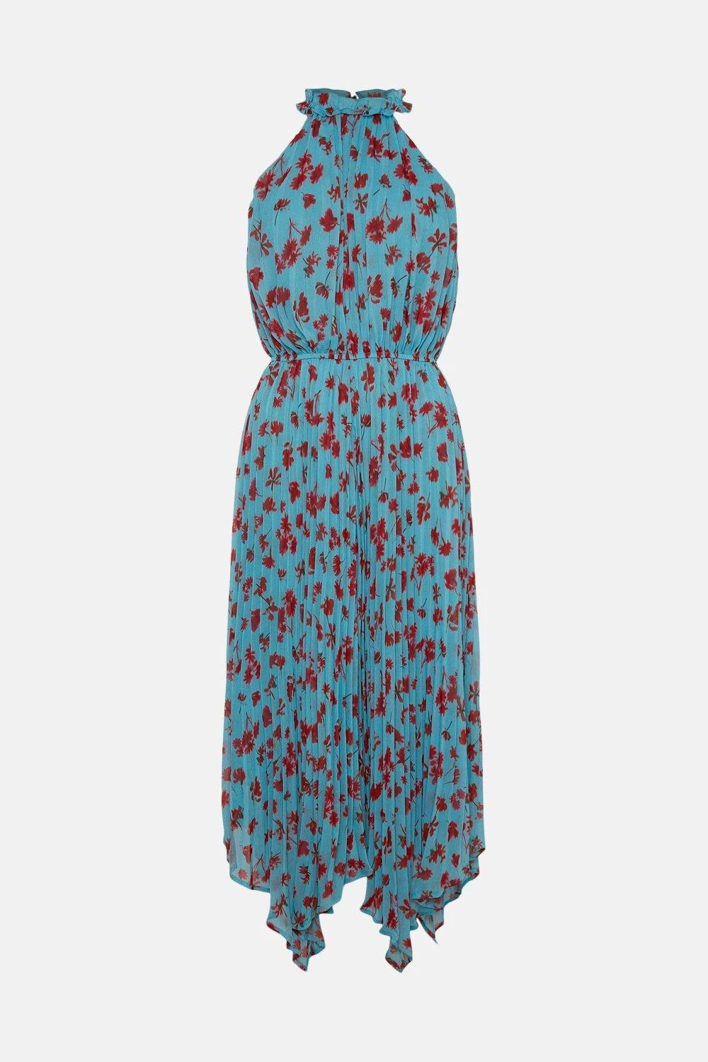 Coast Sleeveless Pleat Skirt Midaxi Dress 6 Coast Sleeveless Pleat Skirt Midaxi Dress - Image 4