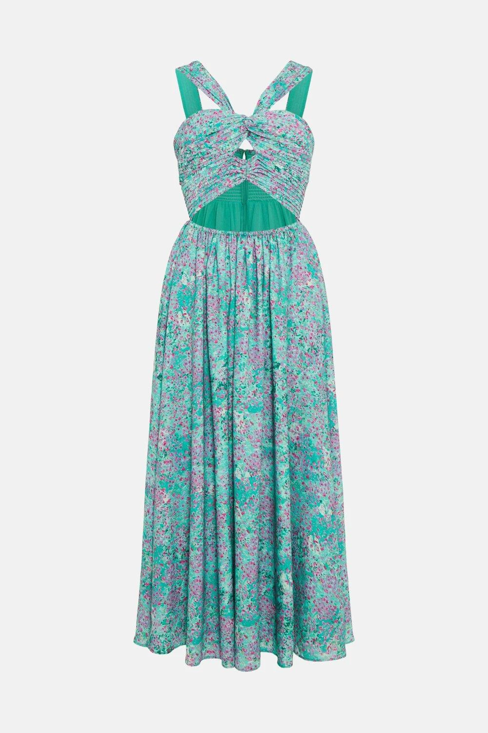 Coast Halter Cutout Details Midi Dress 6 Coast Halter Cutout Details Midi Dress - Image 4