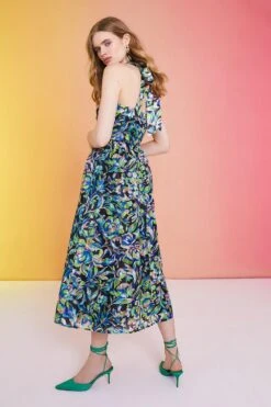 Coast Alexandra Farmer Stripe Organza Halter Dress -Simply Feminine Shop bcc00725 black xl 2