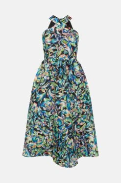 Coast Alexandra Farmer Stripe Organza Halter Dress -Simply Feminine Shop bcc00725 black xl 3