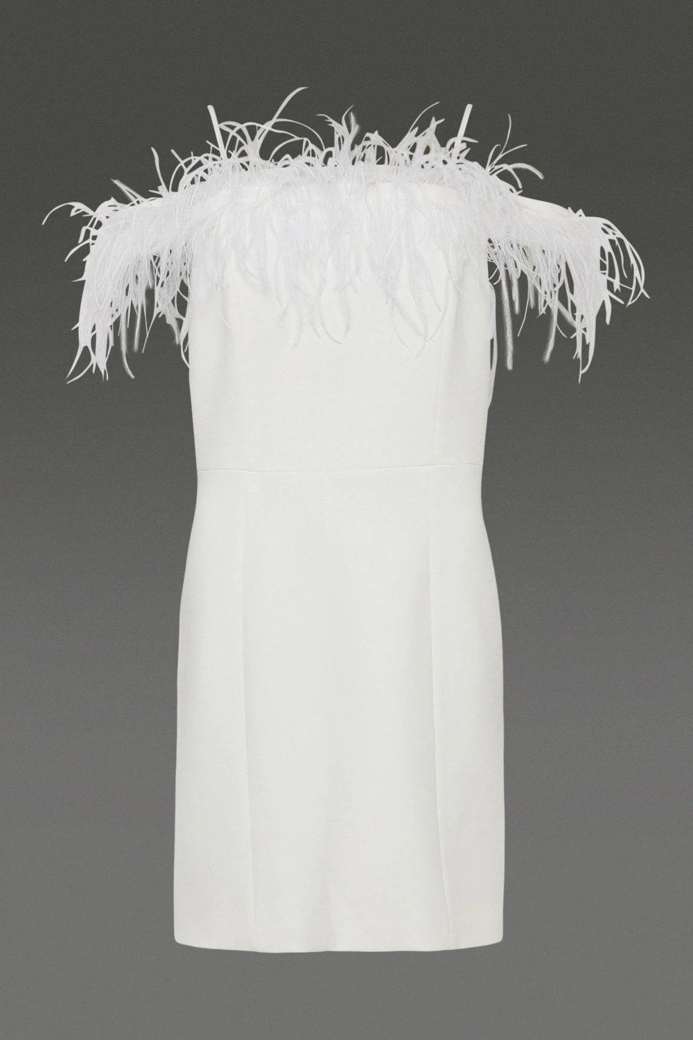 Coast Feather Trim Bardot Mini Dress 8 Coast Feather Trim Bardot Mini Dress - Image 6