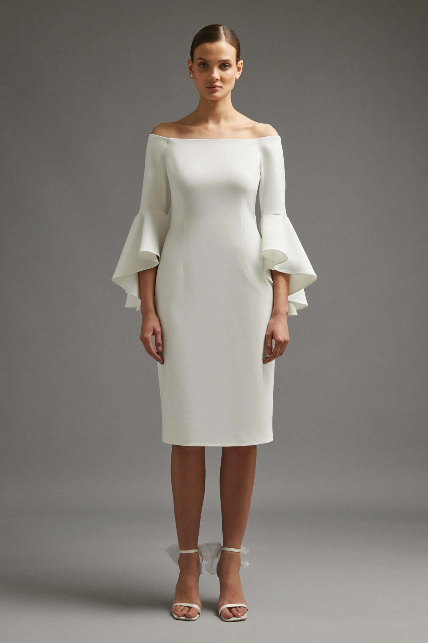 Coast Ruffle Sleeve Column Dress 3 Coast Ruffle Sleeve Column Dress