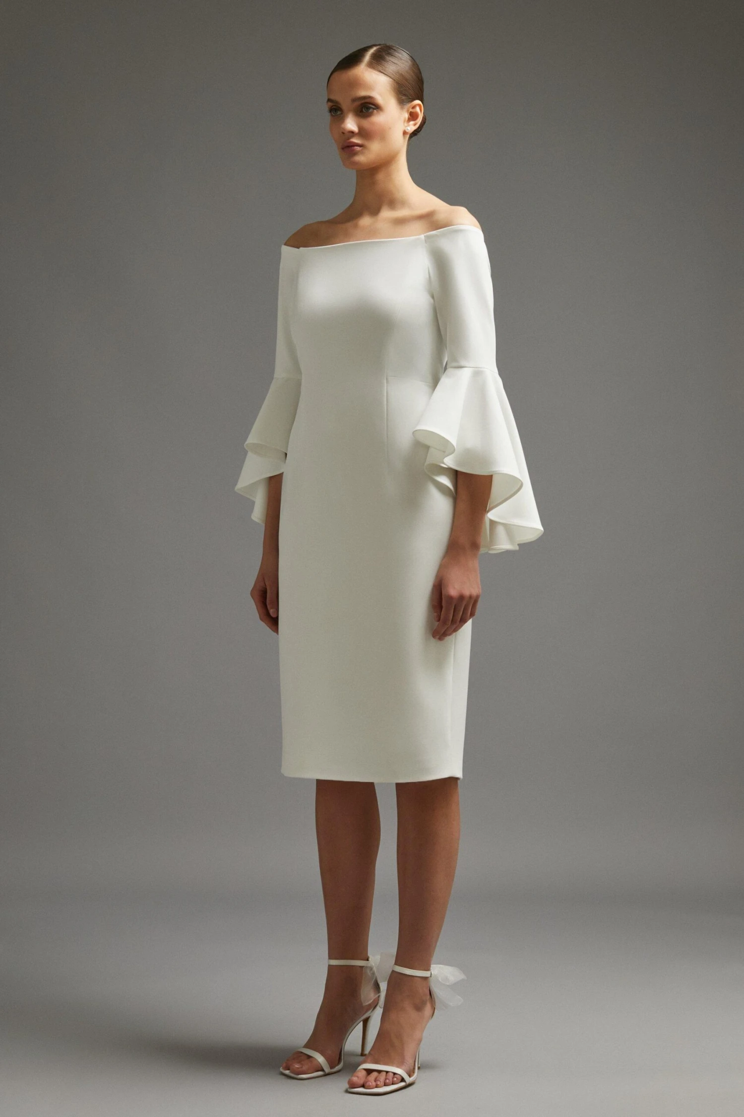 Coast Ruffle Sleeve Column Dress 4 Coast Ruffle Sleeve Column Dress - Image 2