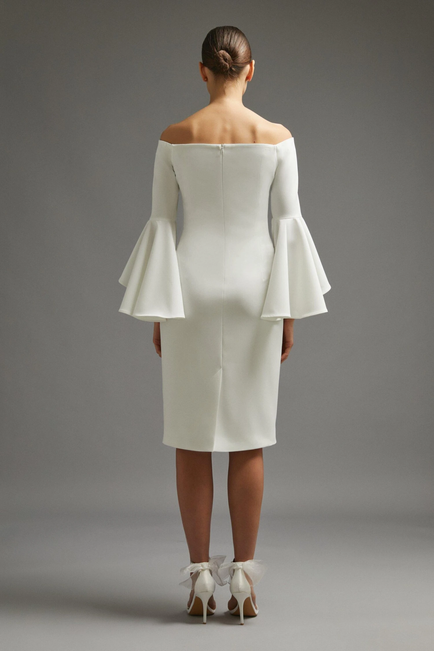 Coast Ruffle Sleeve Column Dress 5 Coast Ruffle Sleeve Column Dress - Image 3