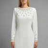Coast Premium Embellished Pencil Dress -Simply Feminine Shop bcc01188 ivory xl