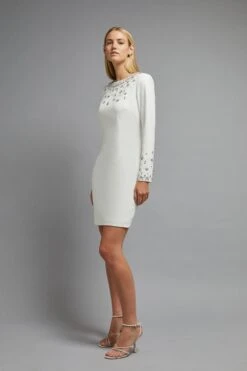 Coast Premium Embellished Pencil Dress 16 Coast Premium Embellished Pencil Dress -Simply Feminine Shop bcc01188 ivory xl 1 1