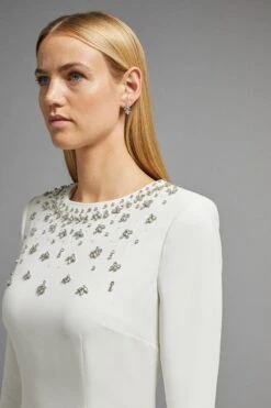 Coast Premium Embellished Pencil Dress 21 Coast Premium Embellished Pencil Dress -Simply Feminine Shop bcc01188 ivory xl 4 1