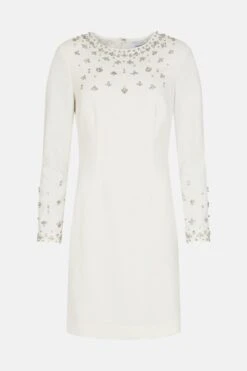 Coast Premium Embellished Pencil Dress 22 Coast Premium Embellished Pencil Dress -Simply Feminine Shop bcc01188 ivory xl 5