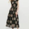 Coast Floral Jacquard Midi Dress 2 Coast Floral Jacquard Midi Dress -Simply Feminine Shop bcc01270 mink xl
