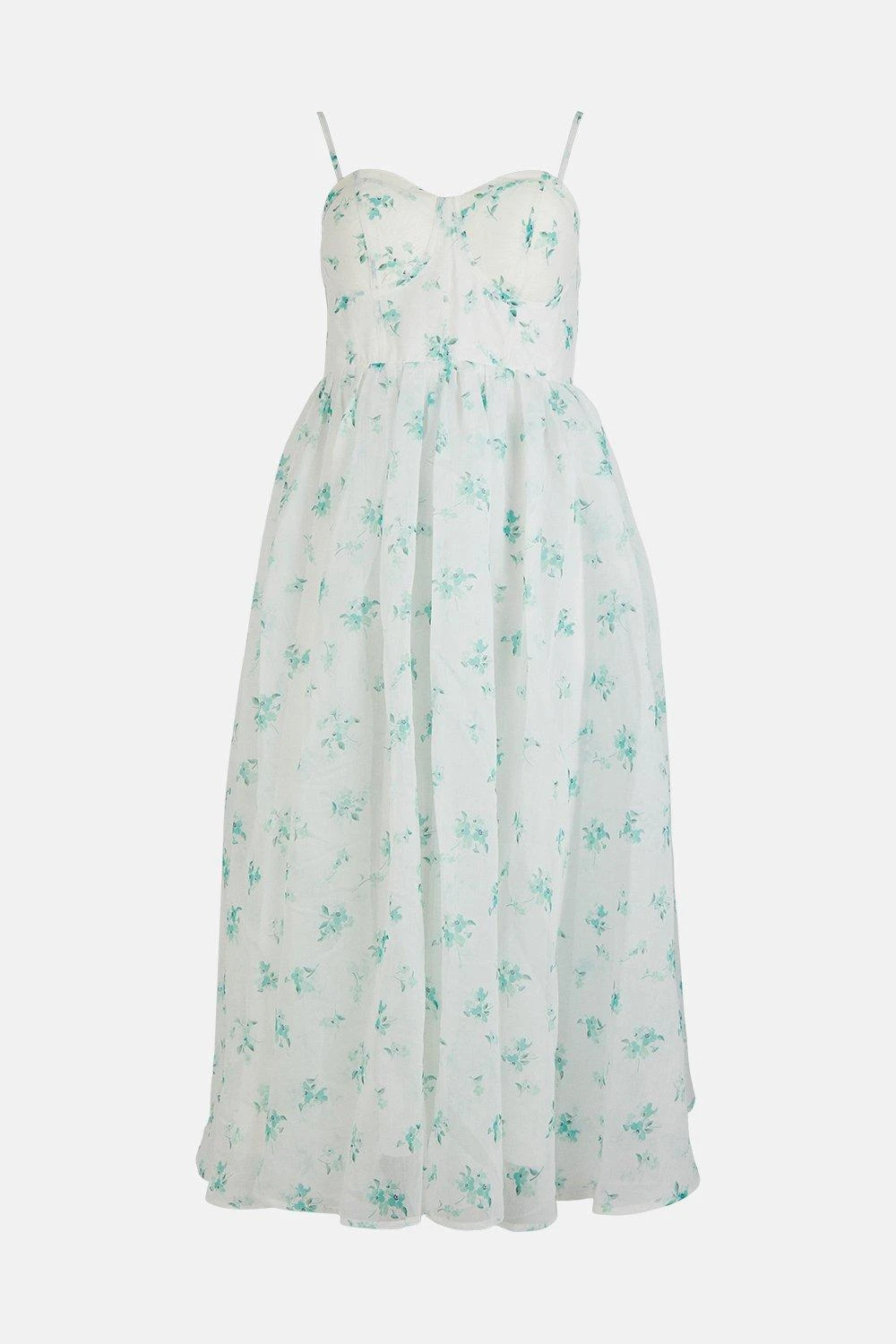 Coast Bustier Bodice Printed Midi Dress 6 Coast Bustier Bodice Printed Midi Dress - Image 4