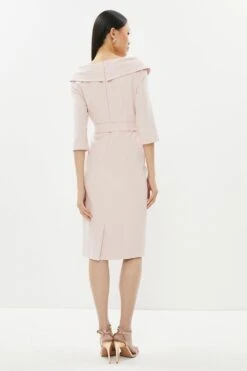 Coast Bardot Long Sleeve Midi Dress -Simply Feminine Shop bcc01419 blush xl 2