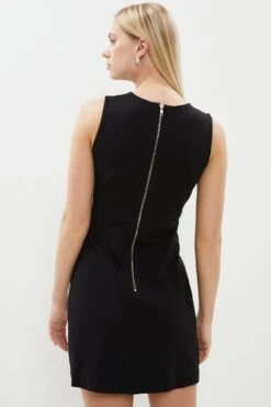 Coast Sculpting Beadwork Ponte Mini Dress -Simply Feminine Shop bcc01556 black xl 2