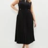 Coast Plus Size Sleeveless Ponte Top Midi Dress -Simply Feminine Shop bcc01617 black xl
