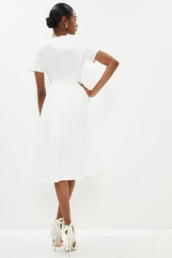 Coast Premium Panelled Full Skirt Embellished Midi Dress -Simply Feminine Shop bcc01702 ivory xl 2