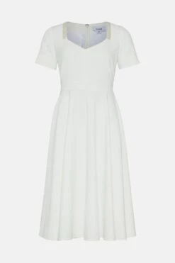 Coast Premium Panelled Full Skirt Embellished Midi Dress -Simply Feminine Shop bcc01702 ivory xl 3