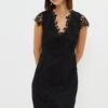 Coast Petite Paisley Lace Cap Sleeve Shift Dress 1 Coast Petite Paisley Lace Cap Sleeve Shift Dress -Simply Feminine Shop bcc01938 black xl