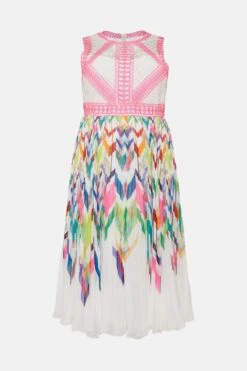 Coast Plus Size Nick Grindrod Print Trim Midi Dress -Simply Feminine Shop bcc02064 multi xl 3