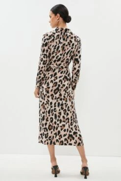 Coast Petite Collared Midi Wrap Dress 8 Coast Petite Collared Midi Wrap Dress -Simply Feminine Shop bcc02169 neutral xl 2