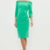 Coast Petite Slash Neck Body Sculpt Midi Dress 2 Coast Petite Slash Neck Body Sculpt Midi Dress -Simply Feminine Shop bcc02266 bright20green xl