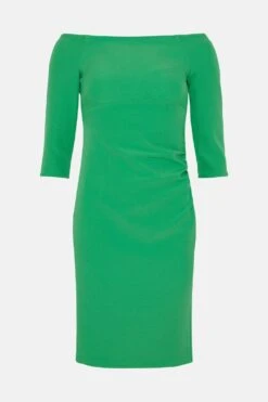 Coast Petite Slash Neck Body Sculpt Midi Dress -Simply Feminine Shop bcc02266 bright20green xl 3