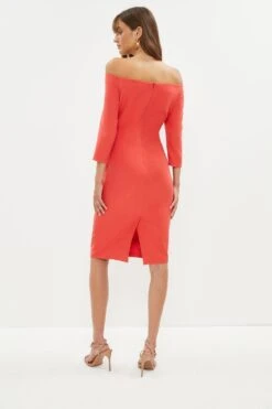 Coast Slash Neck Body Sculpt Midi Dress 8 Coast Slash Neck Body Sculpt Midi Dress -Simply Feminine Shop bcc02267 red xl 2